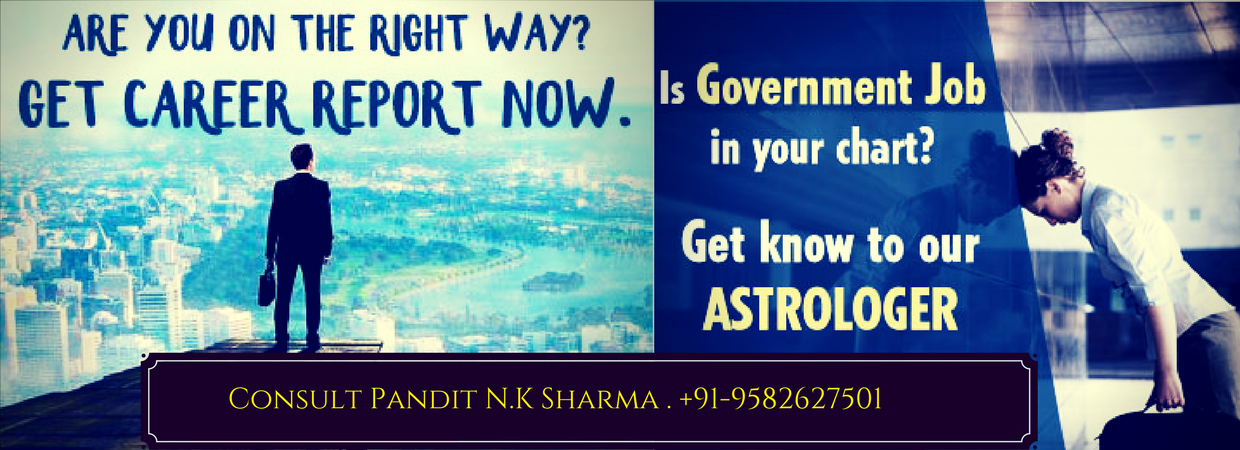 Career Counselling Specialist Astrologer Worldwide Pandit N K Sharma +91-9582627501